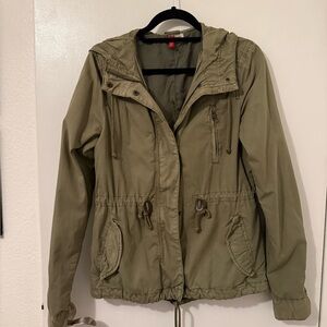 H&M Olive Utility Jacket, size 6